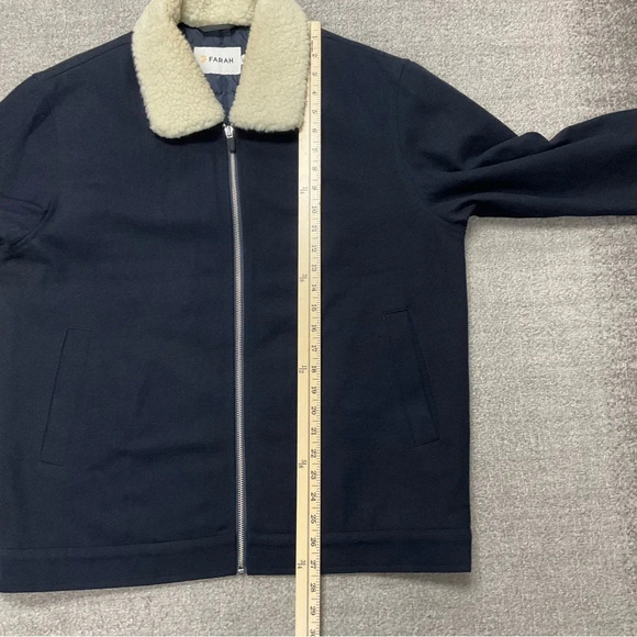 Farah Sherpa Collar Wool Jacket - Picture 5 of 8